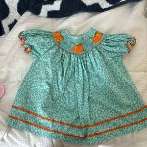Pumpkin smock dress